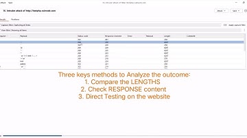Burp Suite Intruder - Injection attack ( Owasp #3)