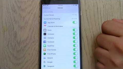 Finding iPhone Data Usage and how to Reset