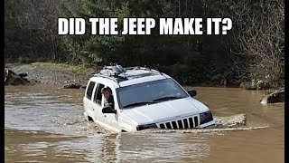 Deeper than we thought! Two Jeep Grand Cherokee's WJ off road at Tayuha State Forest part 2