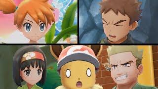 Pokemon Lets Go Eevee/Pikachu! - VS Gym Leaders: Brock, Misty, Lt.Surge and Erika