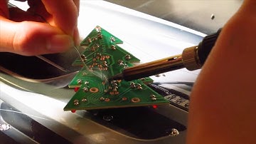 Soldering a Christmas Tree Circuit Board!