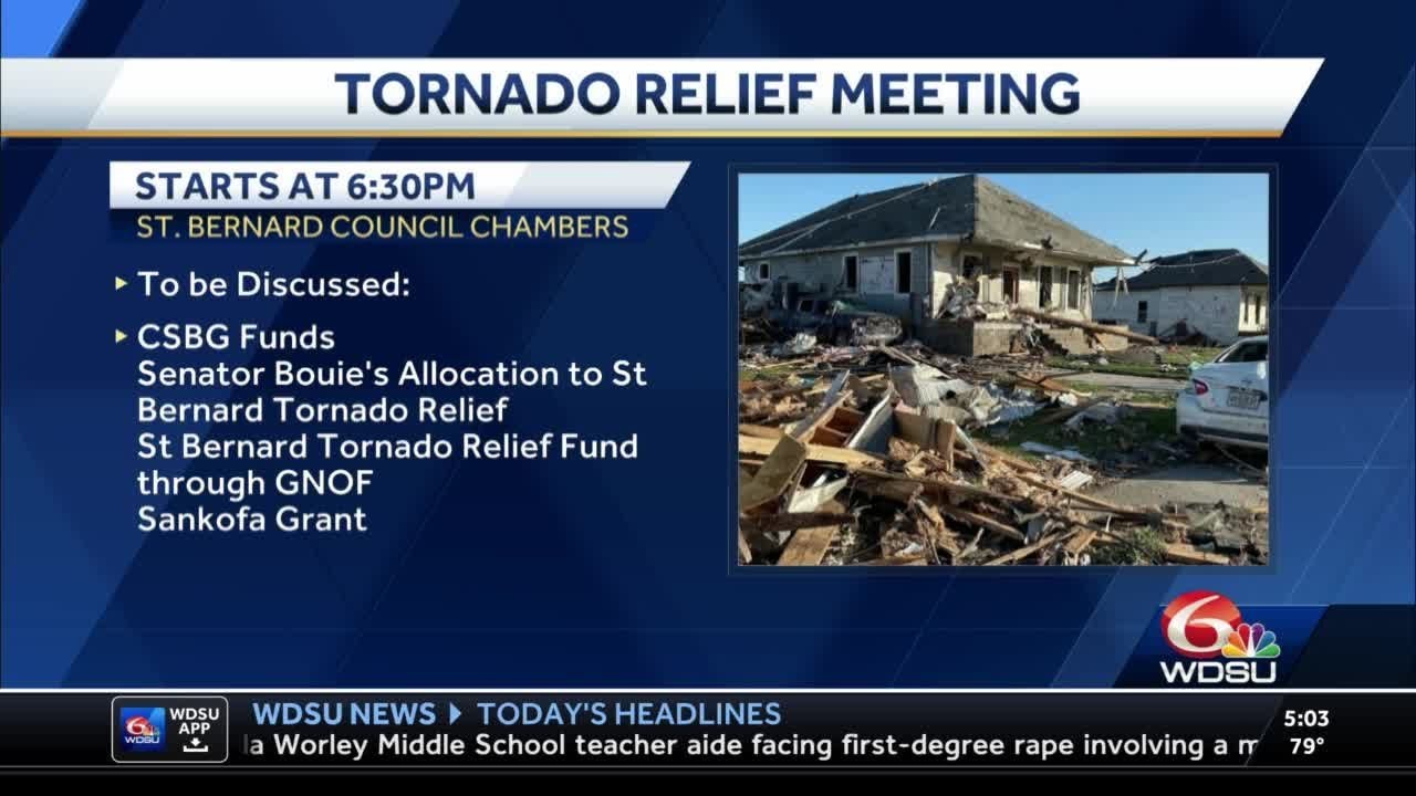 Arabi tornado relief meeting