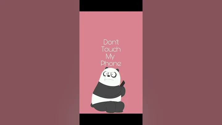 "Don't touch my phone" Wallpapers ideas🐼/lock screen wallpapers🤩