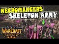 Warcraft Reforged UNDEAD 2vs2 GAMEPLAY | Mass Necromancers + Skeletons!