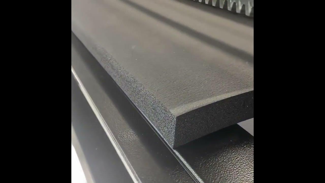 Cutting Elastomeric using Duro Dyne LSU Liner Sizer for Duct Liner