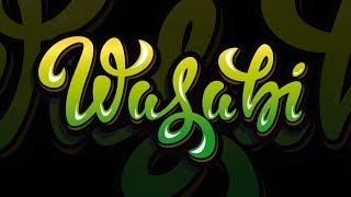 How to draw a logo wasabi | Illustrator Tutorial | Graffiti | Lettering and Calligraphy