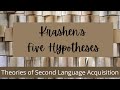Les cinq hypothses de krashen sur lacquisition dune langue seconde