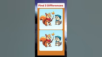 Only 20% Genius Can Find The 3 Differences 🥸 #findthedifferences #quiz #spotthediference