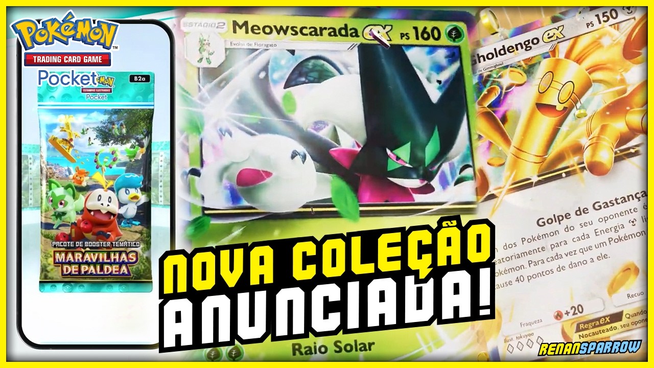 🚨URGENTE 🚨 NOVA COLEÇÃO *MARAVILHAS DE PALDEA* FOI ANUNCIADA! || Pokémon TCG Pocket #457