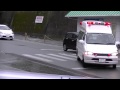 グランビア2B救急車(病院救急車)の緊急走行