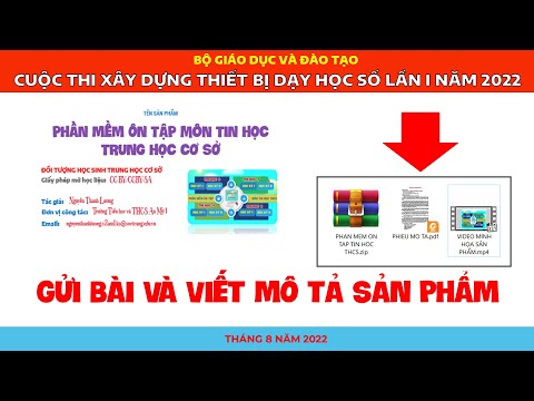 Video HƯỚNG DẪN CÁCH NỘP BÀI THI VÀ VIẾT MÔ TẢ SẢN PHẨM DỰ... - YouTube