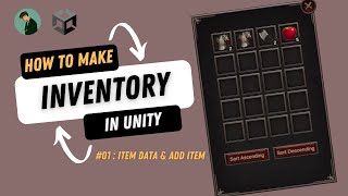 How to make an INVENTORY SYSTEM in UNITY #1 - Item Data & Add Item