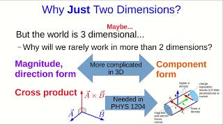 CBU PHYS 1104 - Motion in a Straight Line Lecture 5: Extending to Two Dimensions (Part 1)