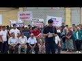 Митинг против КНБ в Шымкенте. 8.08.2023 /БАСЕ