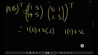 How to find Transpose of Matrices 