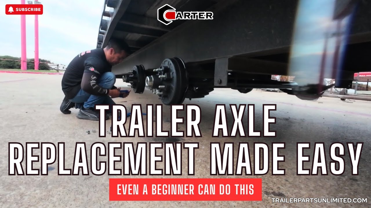 Trailer Axle Replacement Made EASY — Even a Beginner Can Do This
