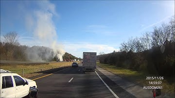 Ausdom A261 dash cam from Gearbest.com,  tractor trailer video samples 2