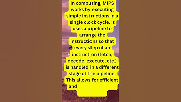 MIPS COMPUTER ARCHITECTURE