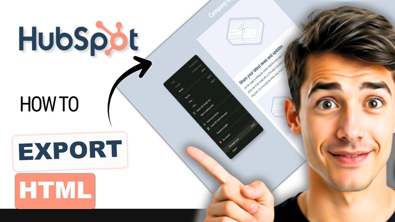 How to export HubSpot email as HTML (Easiest Way)(2026 Guide) - YouTube