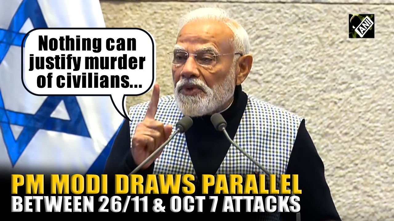 PM Modi draws parallel between 26/11 attack & Oct 7 Hamas attack in Knesset address