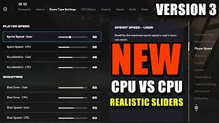 NEW EA FC 26 CPU VS CPU Realistic Sliders V3