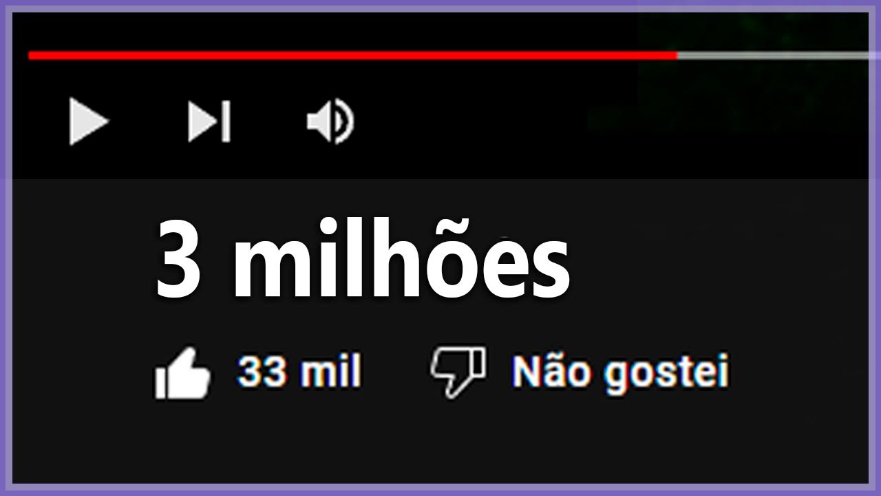 Placa de 100k e remaster do video mais visto!