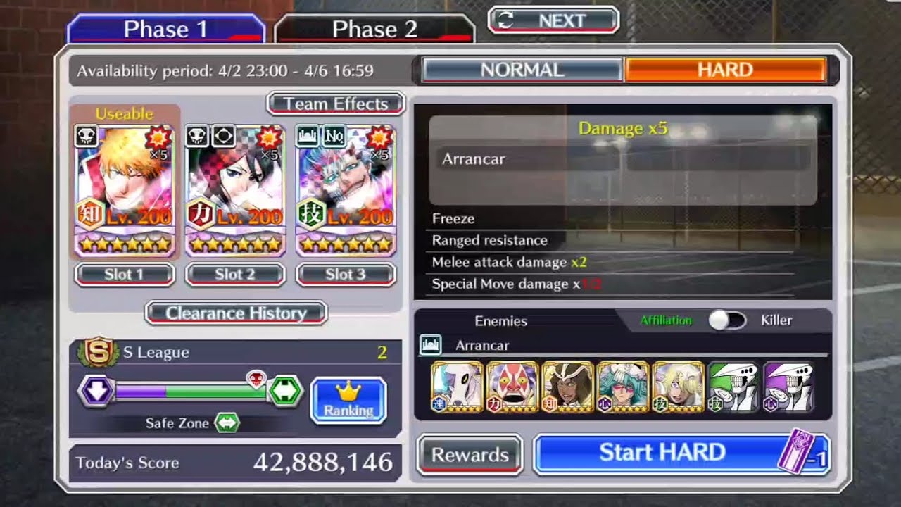 HARD Guild Quest - 42.888.146 ( Arrancar Melee )