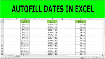 How to Autofill Dates in Microsoft Excel