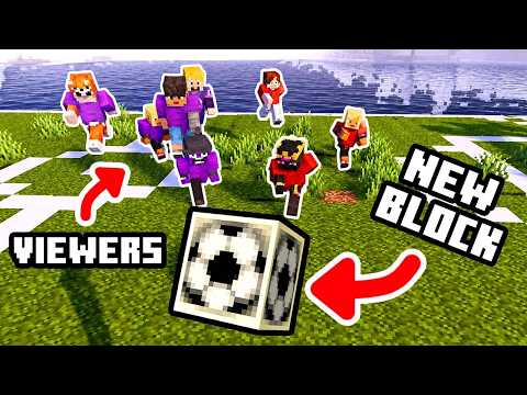 I Made My Viewers Play Soccer With Minecraft's New Block!