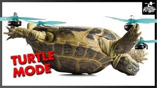 TURTLE MODE - How To Flip Over Your Quad After Crashing | FLITE TEST