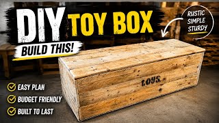 How to build this gorgeous diy toy box! #diy #woodwork