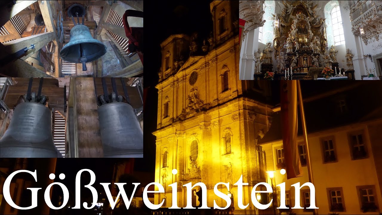 Gößweinstein (FO) Die sieben Glocken der Wallfahrtsbasilika zur Heiligen Dreifaltigkeit (Doppelturm)