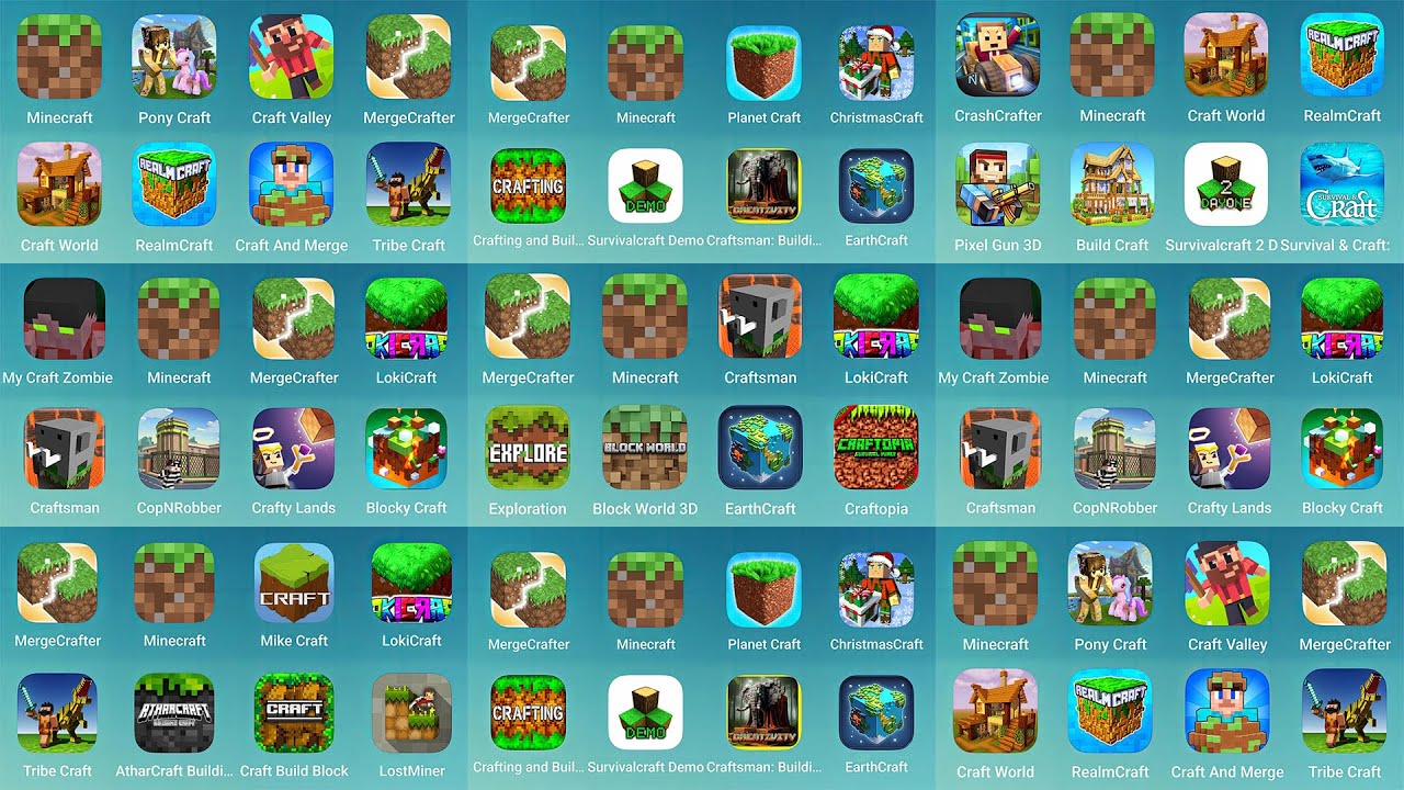 Minecraft, Lokicraft, MergeCrafter, Craftsman, Tribe Craft, Atharcraft ...