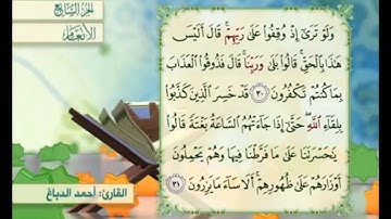 آية ٣٠ من سورة الأنعام مكررة القارئ أحمد الدباغ