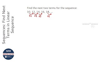 Sequences: Find Next Terms in Linear Sequence (Grade 2) - OnMaths GCSE Maths Revision