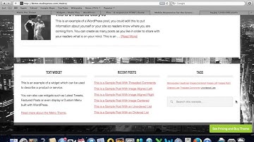 How to make Genesis Metro child theme look like demo