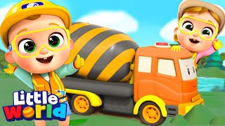 Construction Workers Song  | Little World Kids Songs & Nursery Rhymes