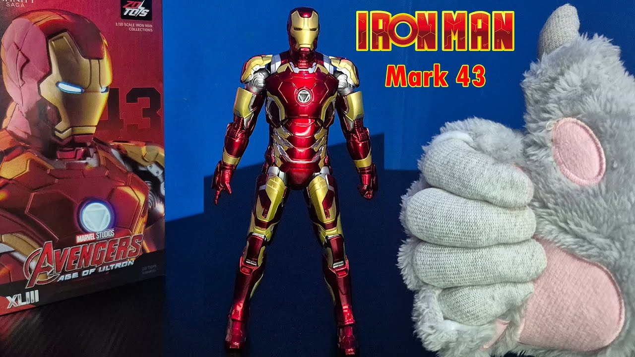 Unboxing Marvel Ironman Mark 43 Action Figure from ZD Toys - Cheap Toy but Very Good Quality