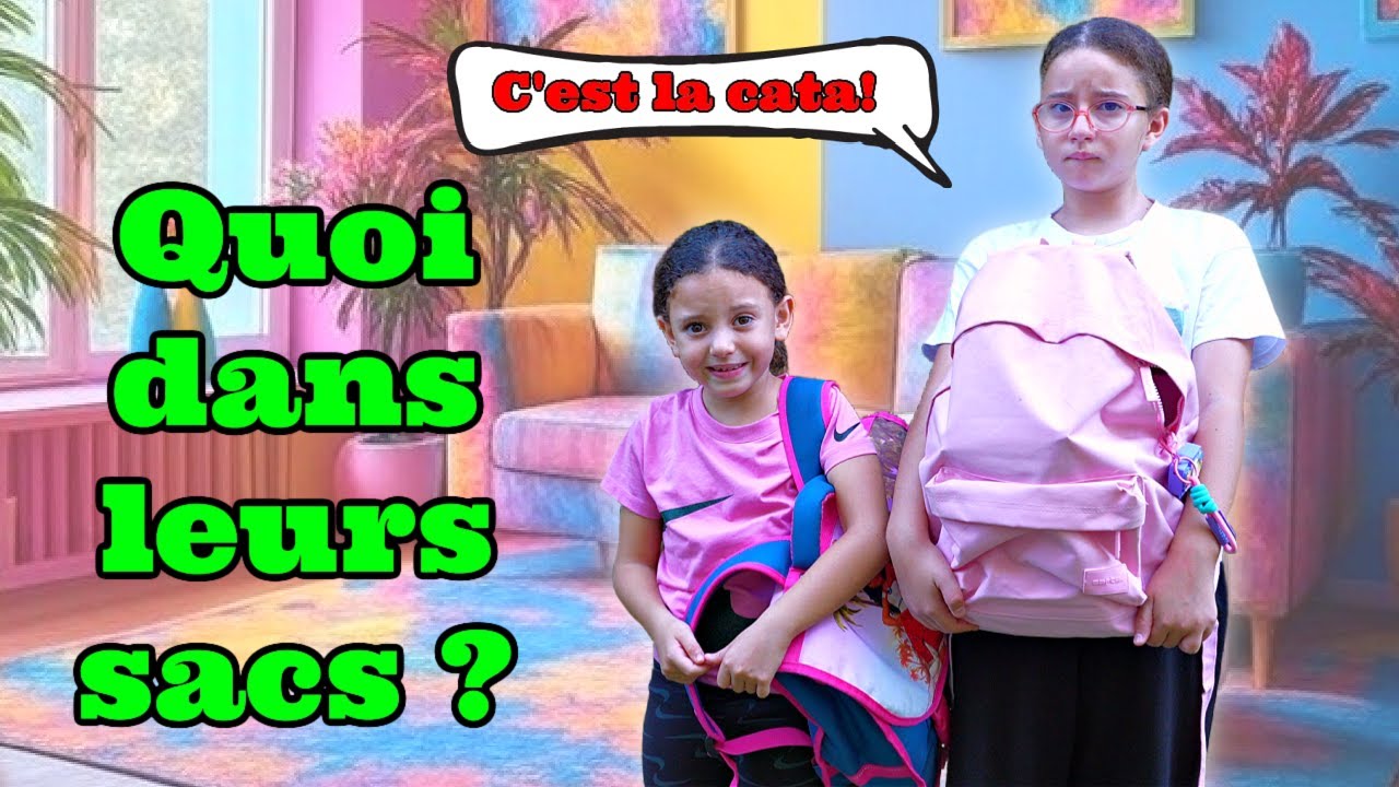 QUOI dans LEURS SACS de CLASSE ? C'EST la CATASTROPHE!