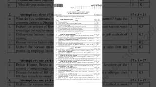 MBA sem 2 human resource management question paper 24-25 #aktu #paper #mba