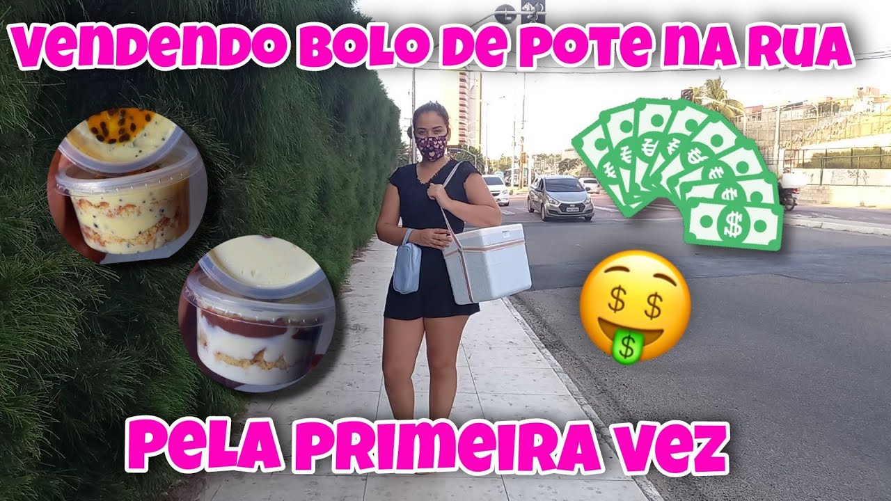 VLOG | MINHA PRIMEIRA VEZ VENDENDO BOLOS DE POTE NA RUA🤑