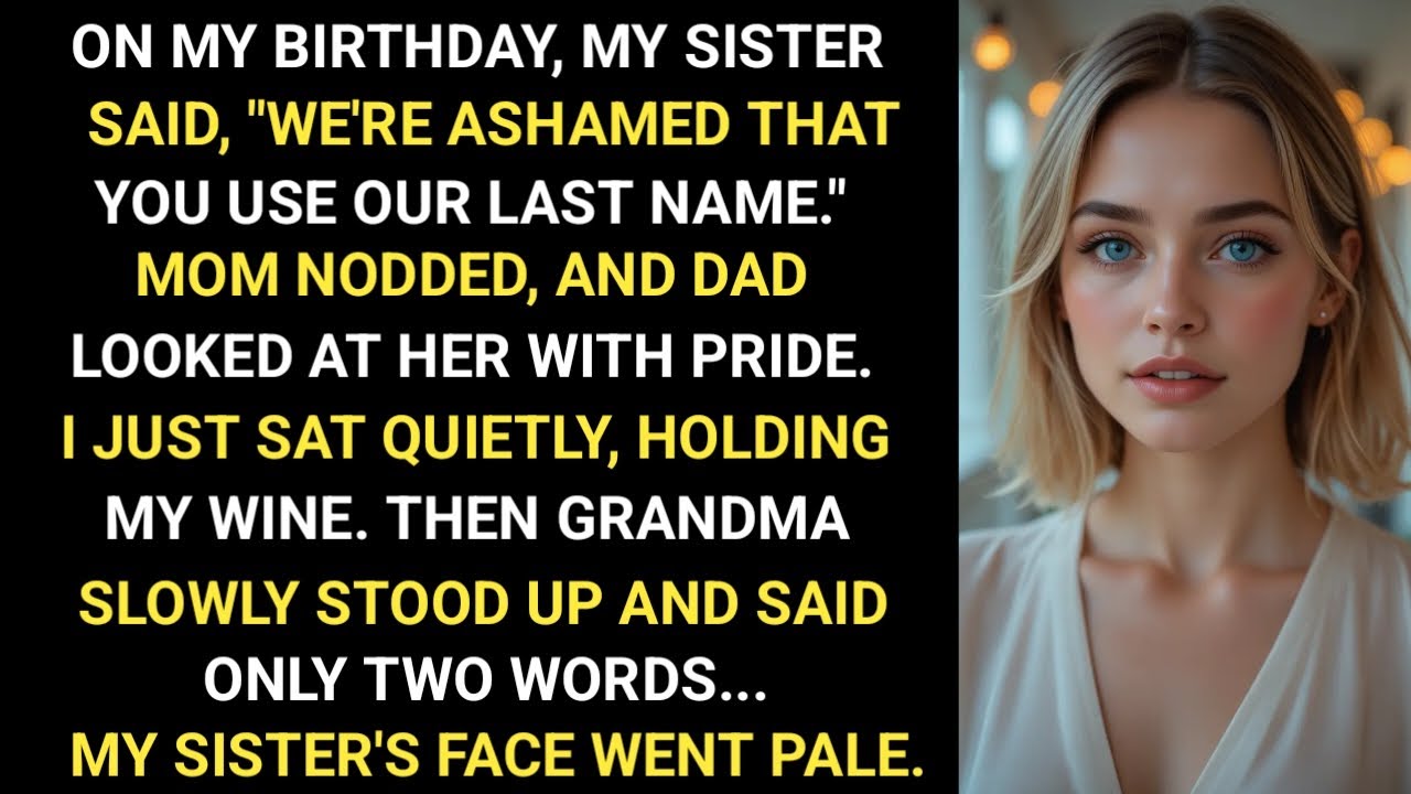 На мой день рождения сестра сказала: «Нашей семье стыдно, что ты используешь нашу фамилию».