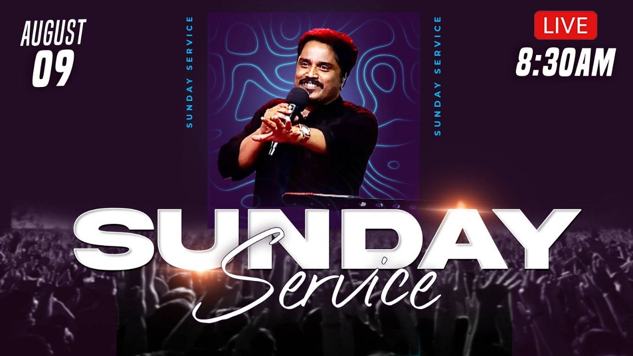 Sunday Service Live Message By Bro.D.Jestin (09.08.2026) (SS2628)