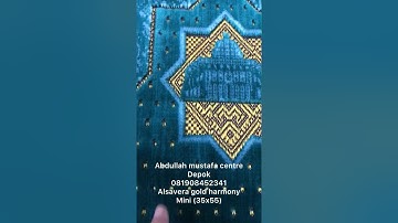 Sajadah exclusive alsavera gold mini harmony / Sajadah muka / abdullah mustafa centre
