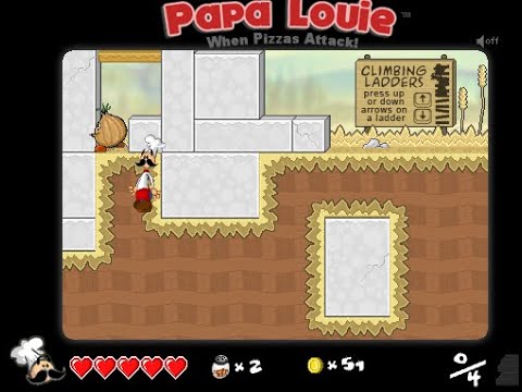 Papa Louie 2: When Burgers Attack! - Flash Games Archive