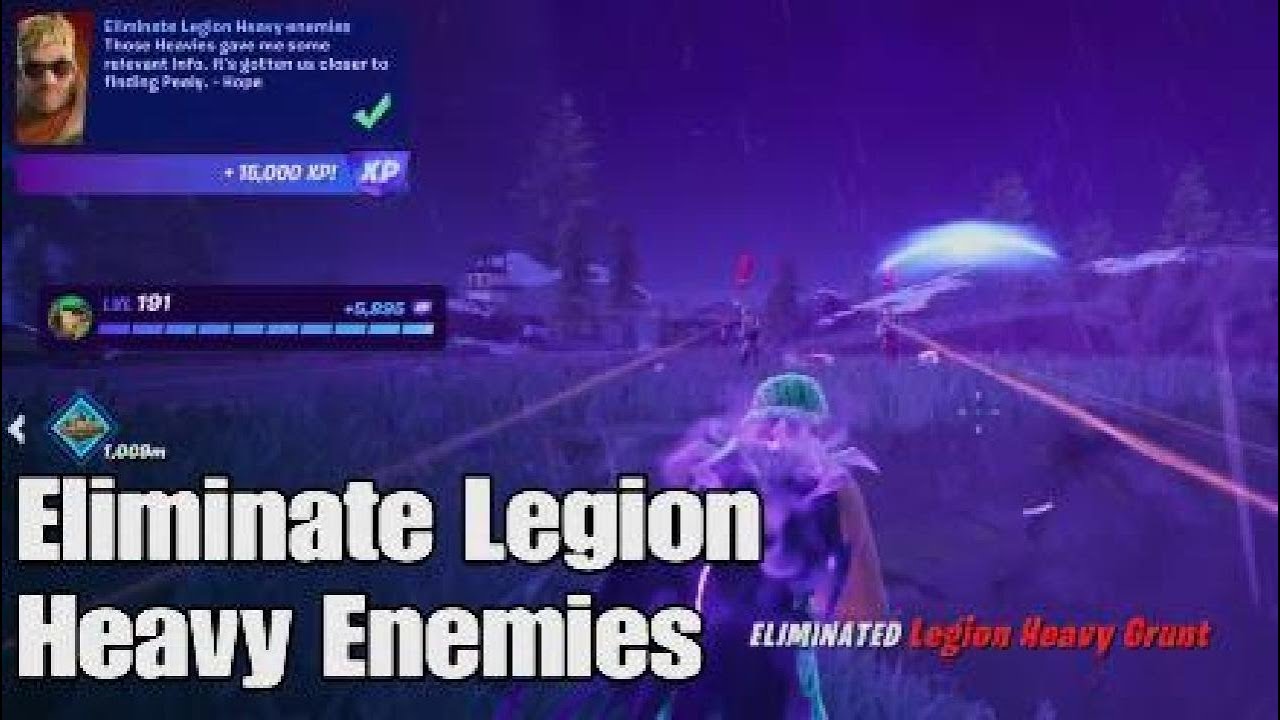 How to Easily Eliminate Legion Heavy Enemies Fortnite Takedown Quest