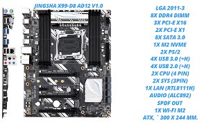 Краткий обзор Jingsha x99-D8. Немного 2620v3 + GTX 1070.