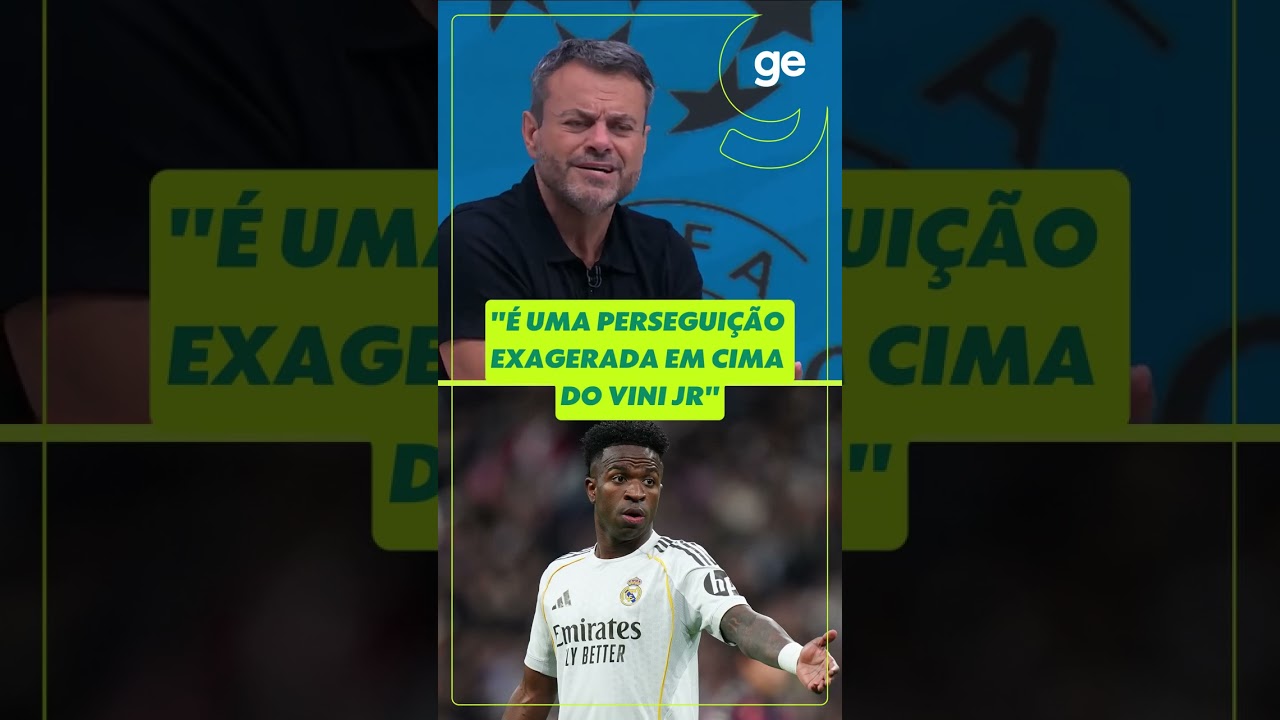 "É UMA PRESSÃO EXAGERADA EM CIMA DO VINI JR", ERIC FARIA EXALTA O CRAQUE | #shorts | ge.globo