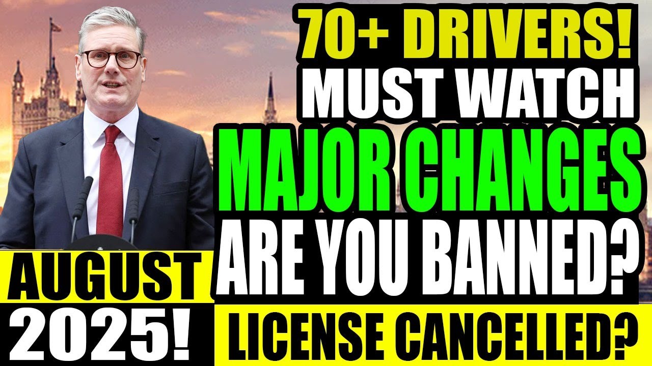 🚗 Major UK Driving Law Changes for Over-70s Coming August 2025 – Everything You Need to Know!