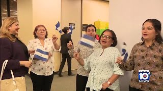 Recently-released Nicaraguan political prisoners meet with Miami-Dade mayor